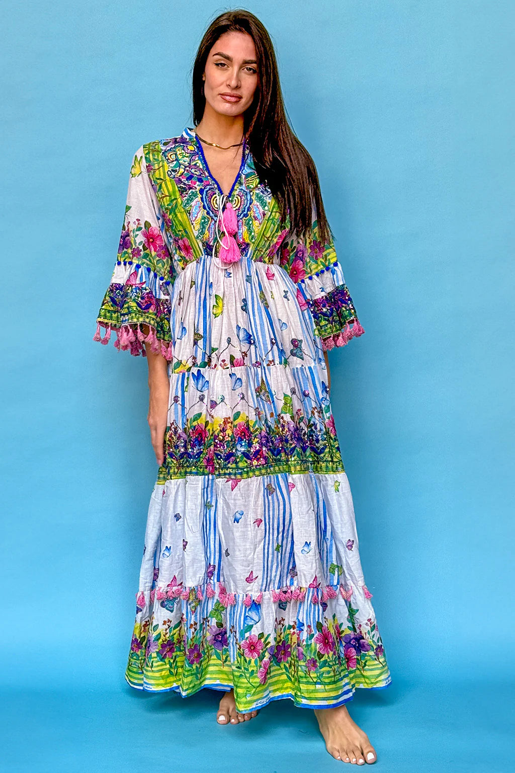 Antica Sartoria Boho Maxikleid