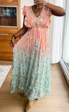 Lade das Bild in den Galerie-Viewer, Damen Boho Hippie Ibiza Maxikleid
