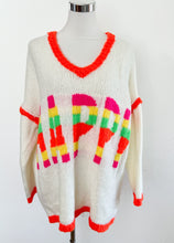 Lade das Bild in den Galerie-Viewer, Kuscheliger Strickpullover HAPPY
