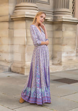 Lade das Bild in den Galerie-Viewer, Boho Maxikleid mit Blumendruck
