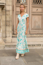 Afbeelding in Gallery-weergave laden, Boho Maxikleid mit V-Ausschnitt
