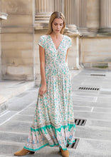 Carica l&#39;immagine nel visualizzatore di Gallery, Boho Maxikleid mit Blumendruck
