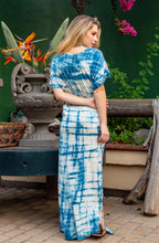 Lade das Bild in den Galerie-Viewer, Gold &amp; Silver Tie-Dye Boho Maxikleid
