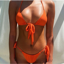 Afbeelding in Gallery-weergave laden, Zweiteiliger Bikini mit Knoten
