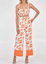 Lade das Bild in den Galerie-Viewer, Damen Sommer Kurzes Top und Hose mit Blumenprint
