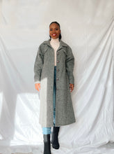 Load image into Gallery viewer, Long overshirt with wool - grey
